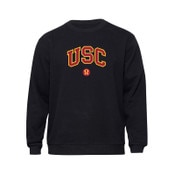 USC Trojans Men's lululemon Black Steady State Fleece Crew Neck Sweatshirt
